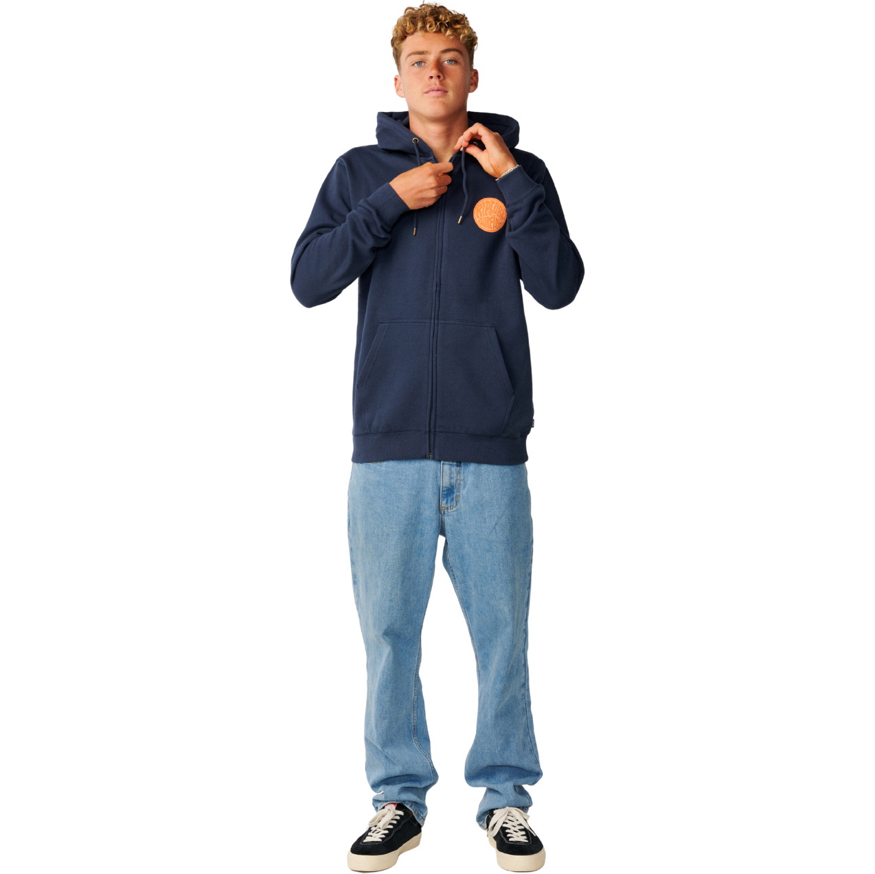 2026 Rip Curl M&auml;nner Strömlinien-Reißverschluss Durch Fleece 0CQMFL - Dark Navy